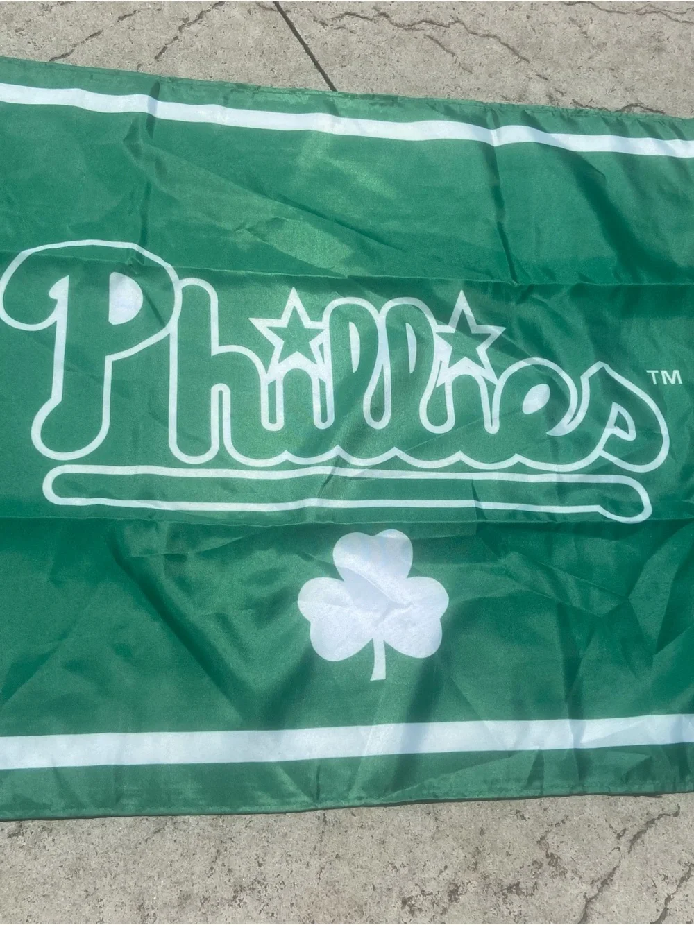 Phillies Green Team Tapestry Wall Flag